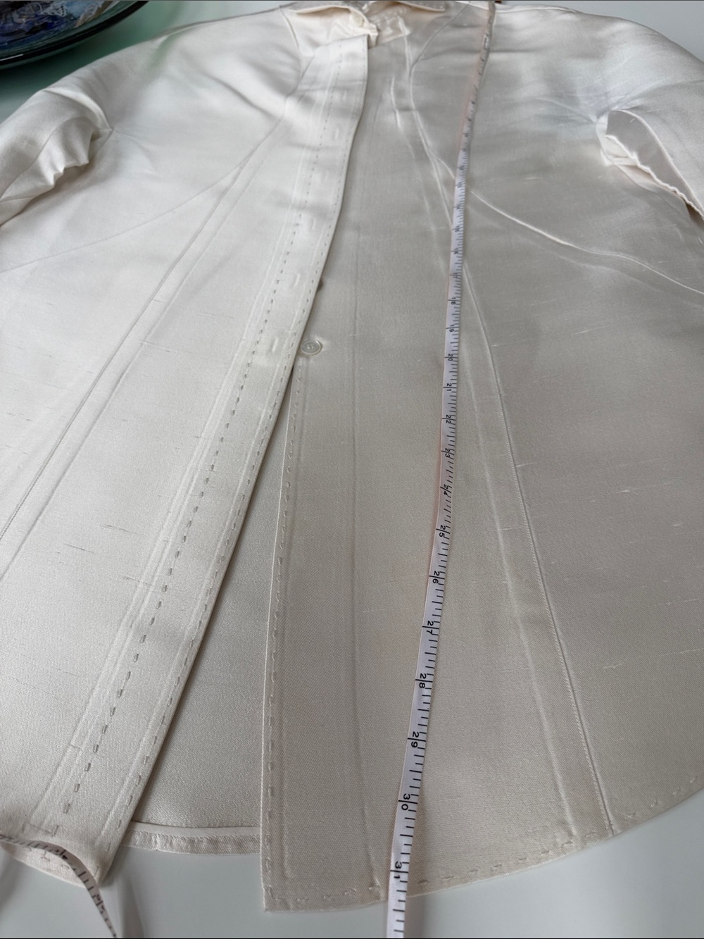 Chado Ralph Rucci Cream Structured Tunic - Picture 5 of 13